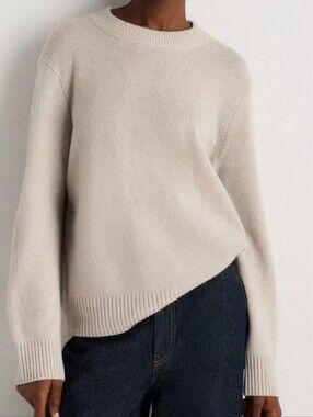 Quince Women's Mongolian Cashmere Oversized Crewneck Sweater Size Large